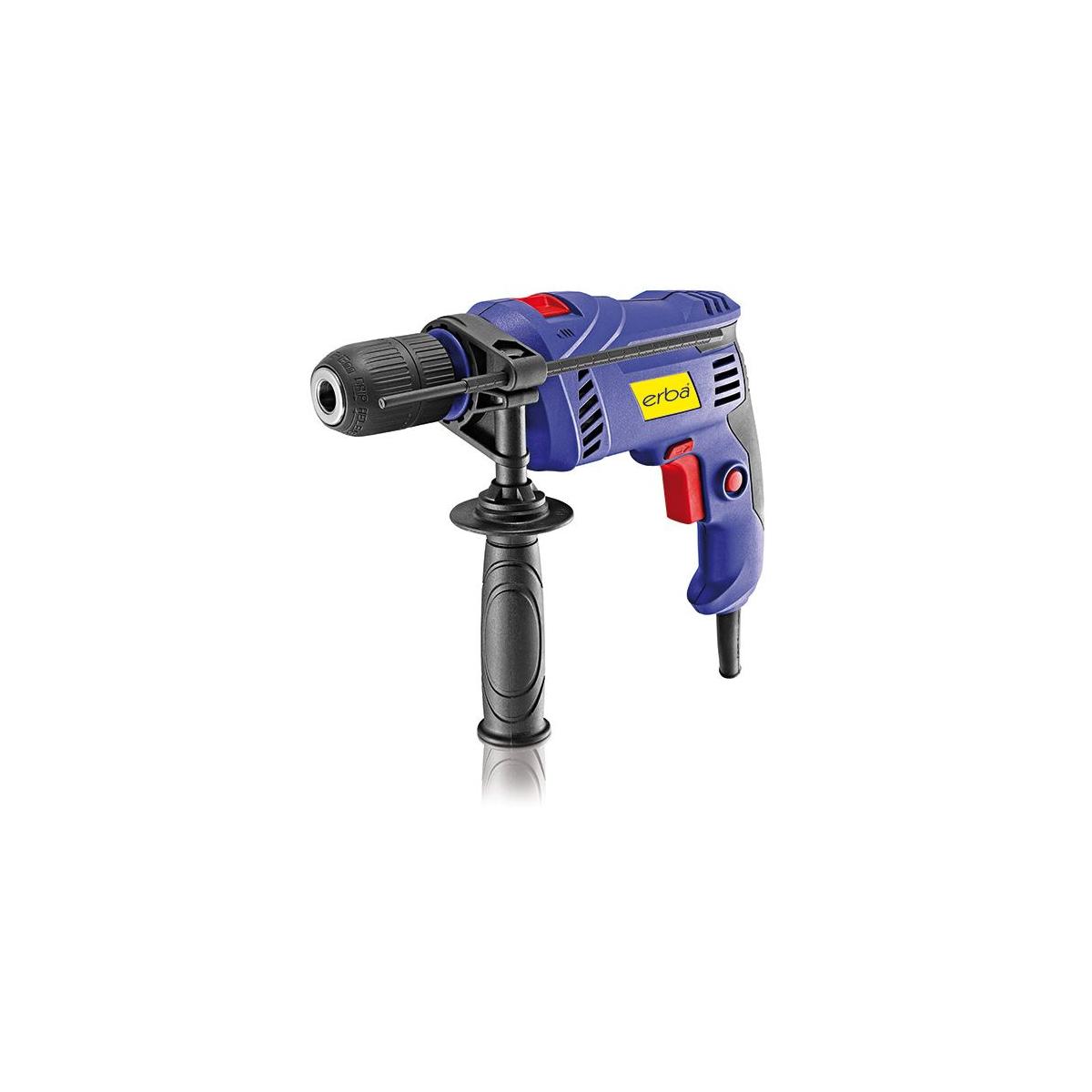 Erba Elektronik-Schlagbohrmaschine 13mm 710W umschaltbar