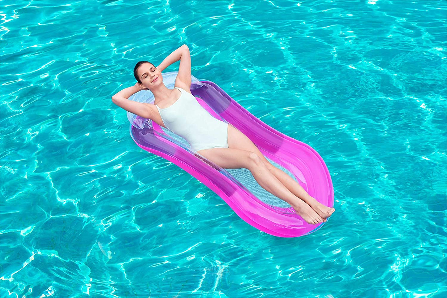Bestway Aqua Louinge Luftmatratze Hängematte, 160 x 84 cm rosa