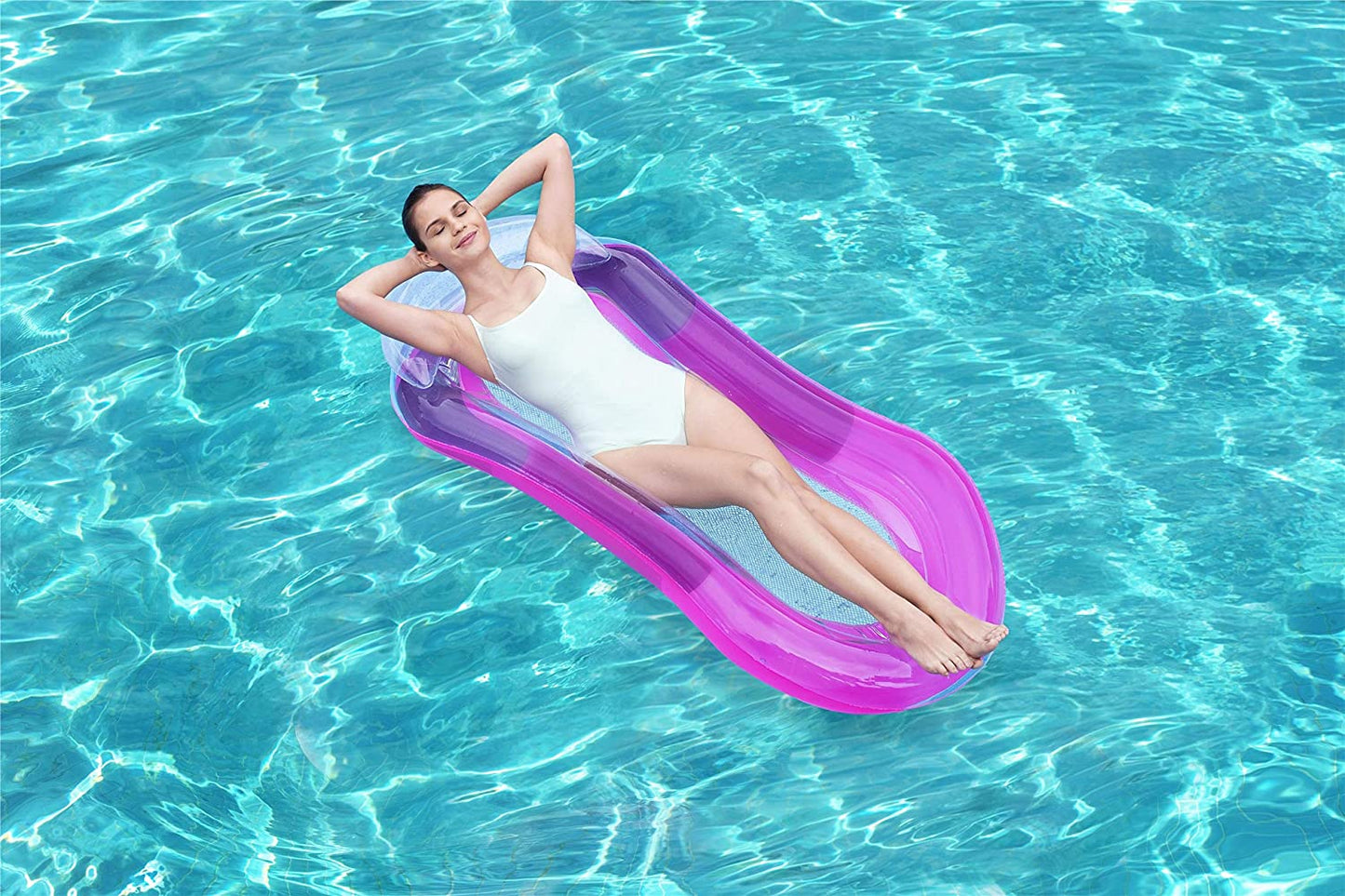 Bestway Aqua Louinge Luftmatratze Hängematte, 160 x 84 cm rosa