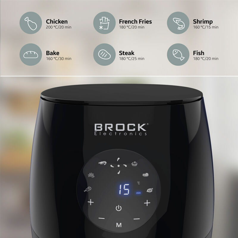Brock Digitale Heißluftfritteuse 3,5L AFD3502BK