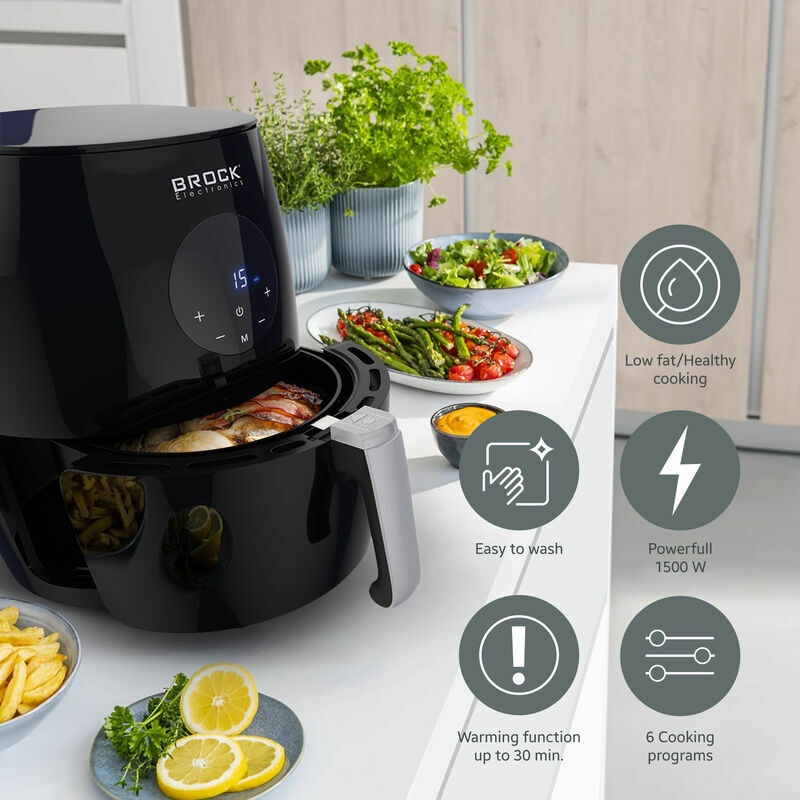 Brock Digitale Heißluftfritteuse 3,5L AFD3502BK