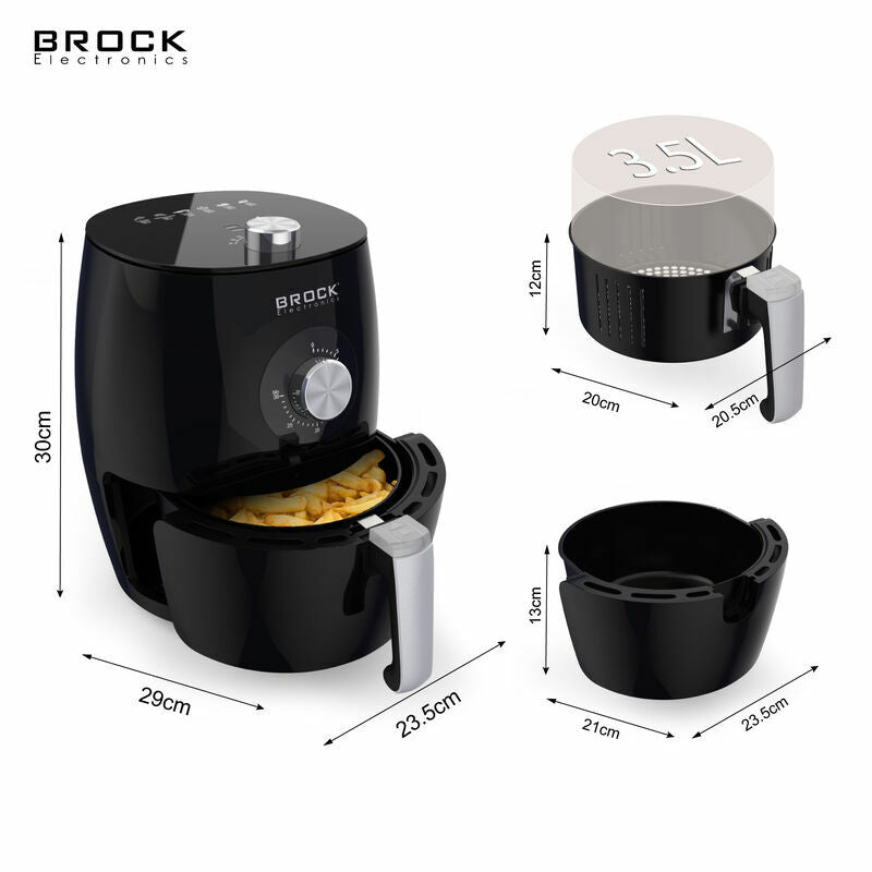 Brock Heißluftfritteuse 3,5L AFM3501BK
