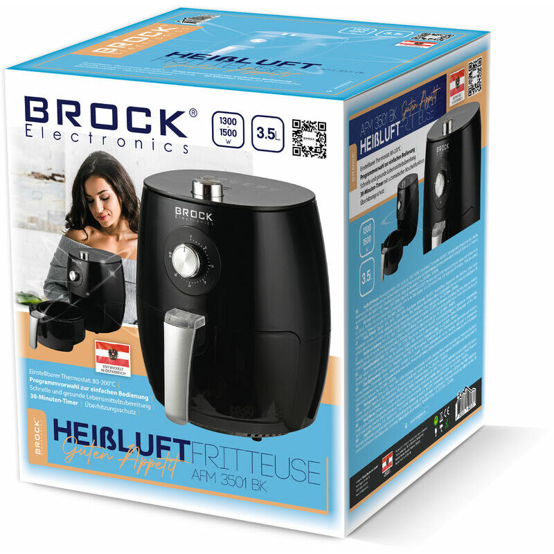 Brock Heißluftfritteuse 3,5L AFM3501BK