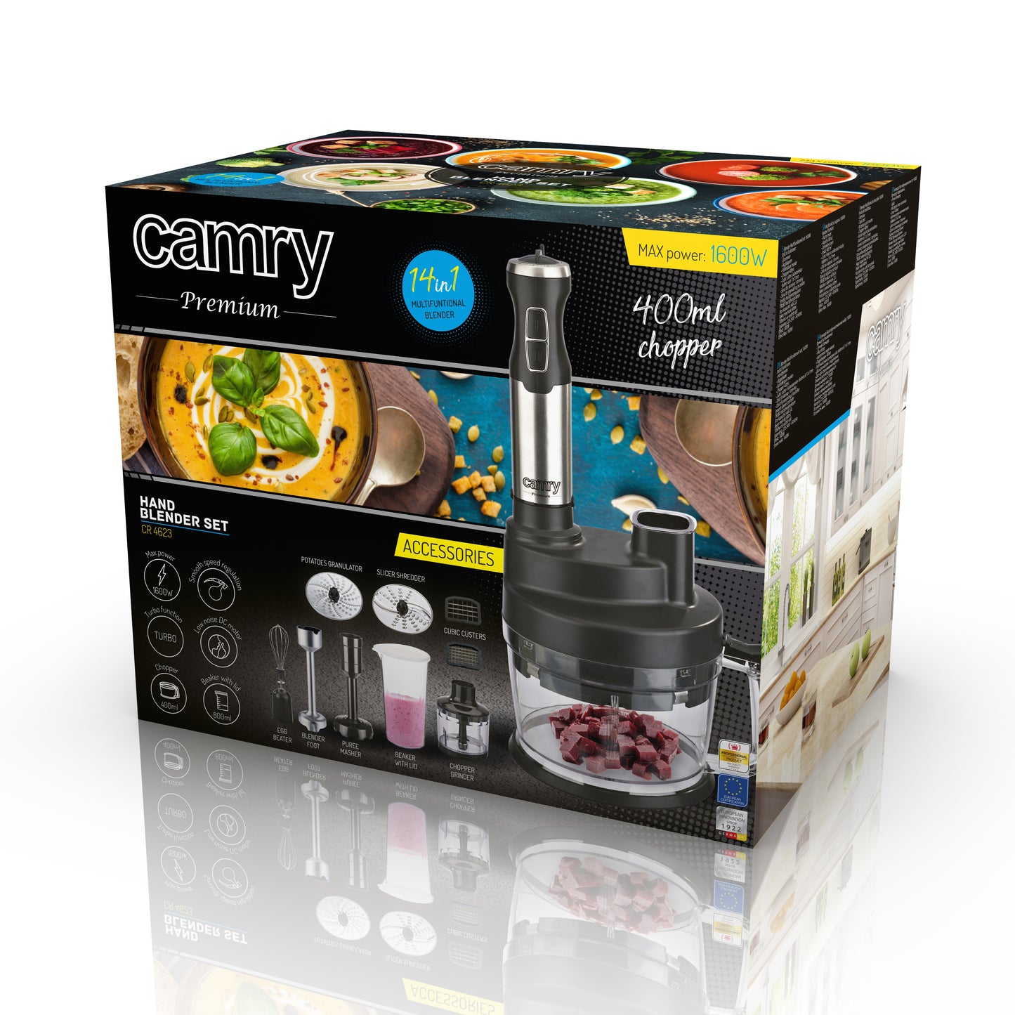 Camry Multifunktionsmixer 1600W CR4623