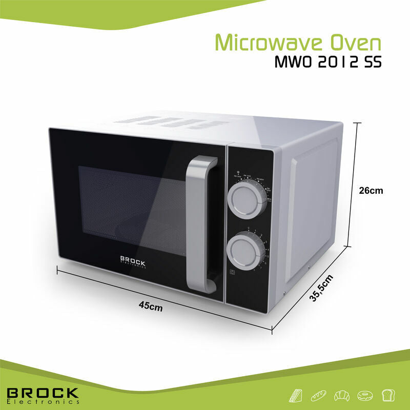 Brock Mikrowelle MWO2012SS