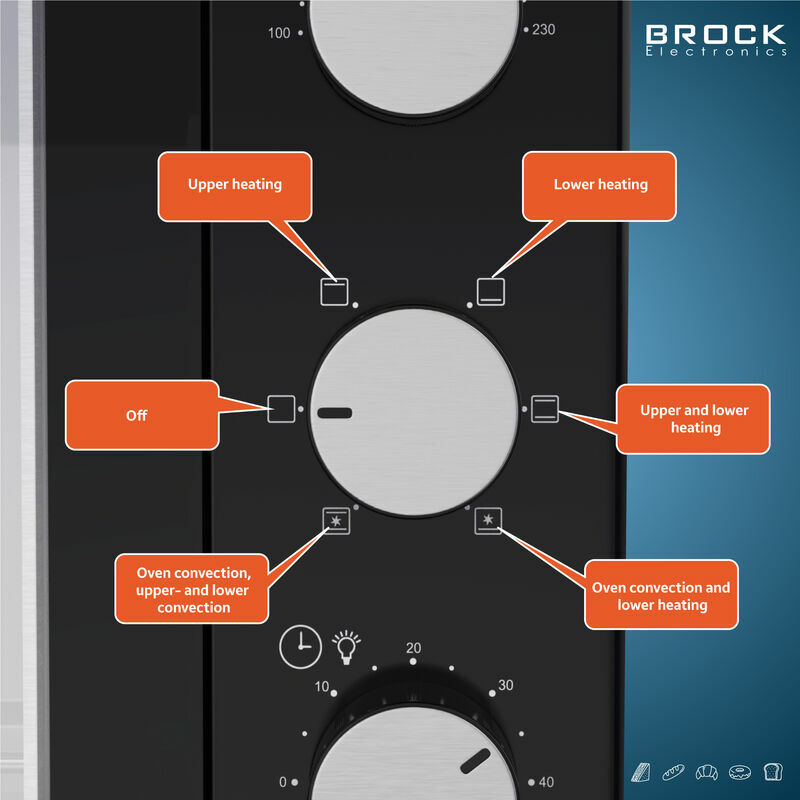 Brock Backofen 30L TO3001BK
