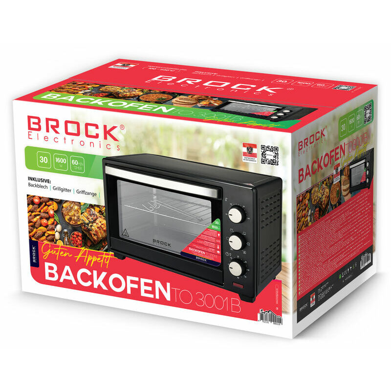 Brock Backofen 30L TO3001BK