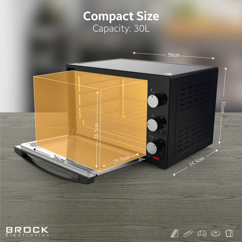 Brock Backofen 30L TO3001BK