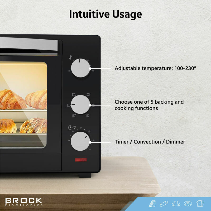 Brock Backofen 30L TO3001BK