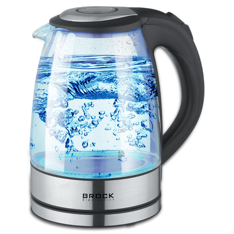 Brock Wasserkocher Glas 1,7L WK2102BK