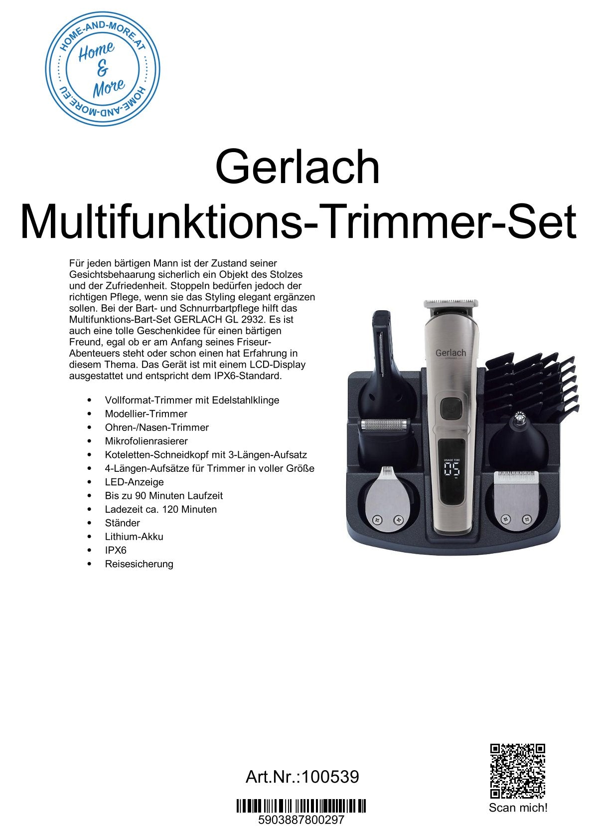 Gerlach Multifunktions-Trimmer-Set GL2932